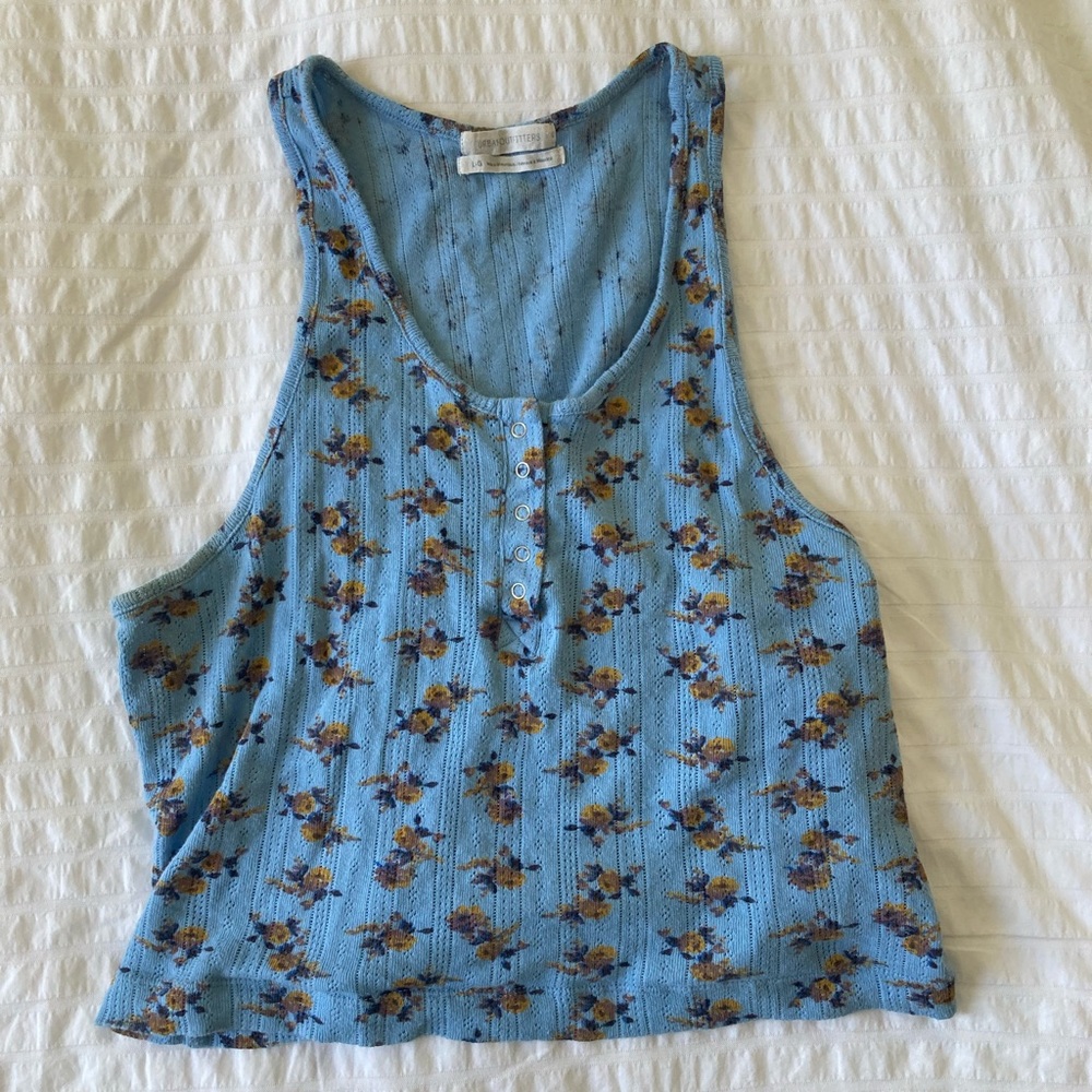 Urban Outfitters Women’s blue floral Tank